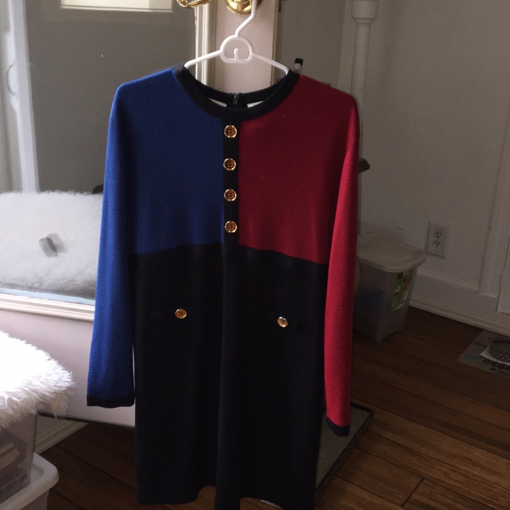 70% acrylic / 30% wool dress